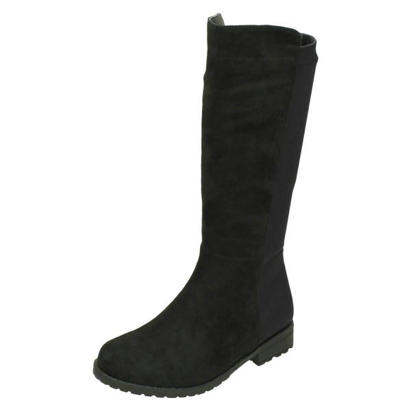 Spot On Girls Spot On Mid Heel Calf Boots H5083