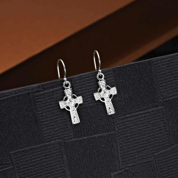 namana 925 Sterling Silver Gothic Cross Earrings For Women