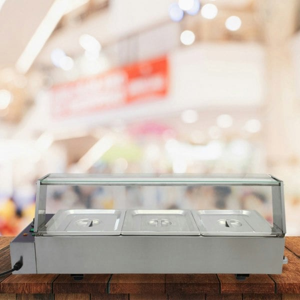 KuKoo 3 Pan Wet Well Bain Marie