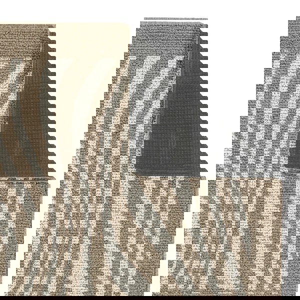 My Mat Sculptured Washable Patterened Waves Mink