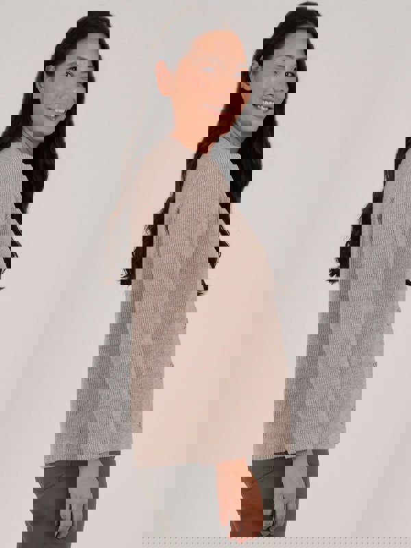 PennyPlain Ribbed Button Cardigan - Alpaca