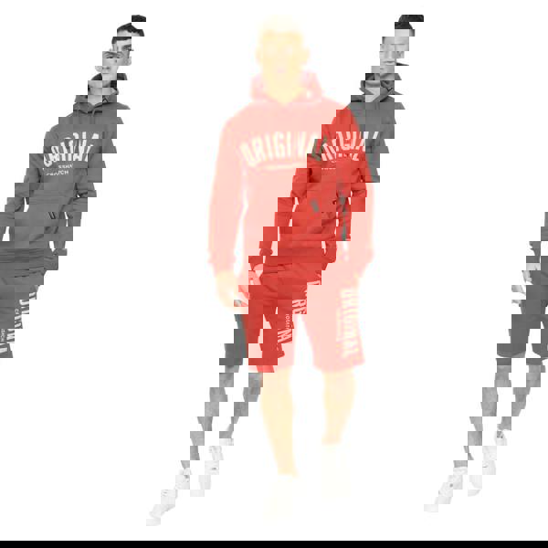 Crosshatch Mens Kensby Hoodie - Red - 