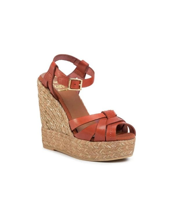 Kanna Sofia Lucido Womens Wedge Heel Espadrilles