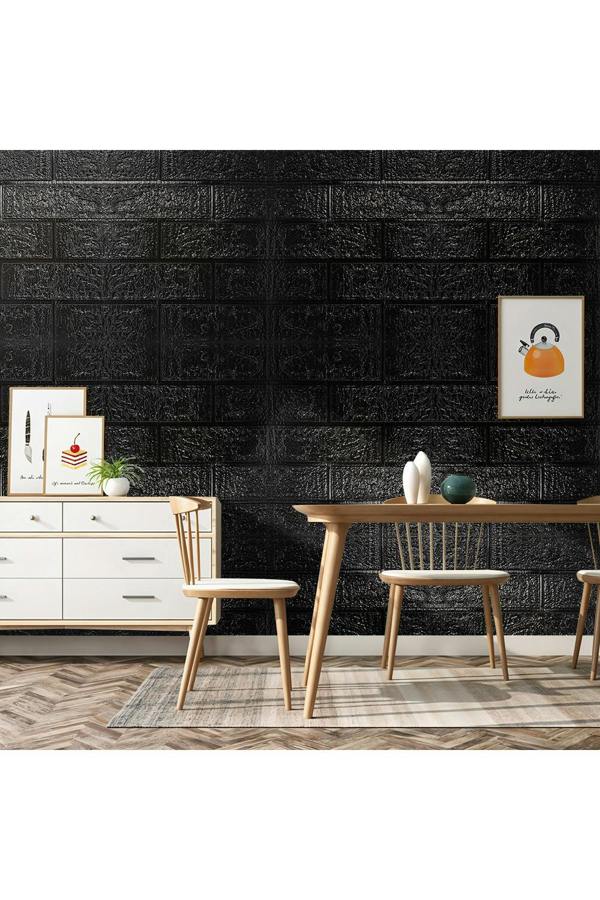 Living and Home 15PCS Self-Adhesive 3D Wall Panels Wallpaper with Brick Effect