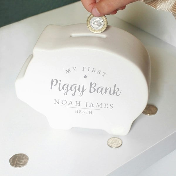 Personalised Memento Company Personalised My First Piggy Bank