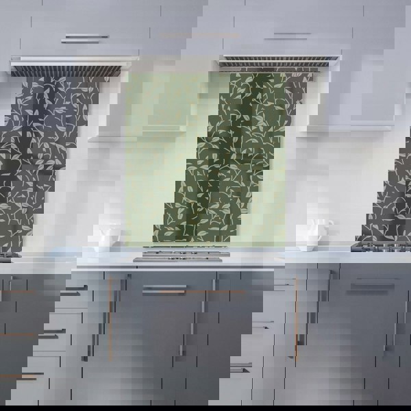 Warren Reed - Designer Green Shrub With Leaves Kitchen Splashback