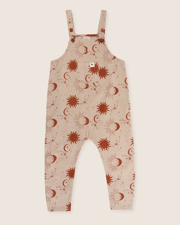 Beige Celestial Print Dungarees - image 2