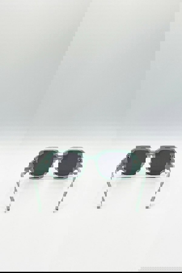 SVNX Oval Sunglasses with Wide Arm in Mint