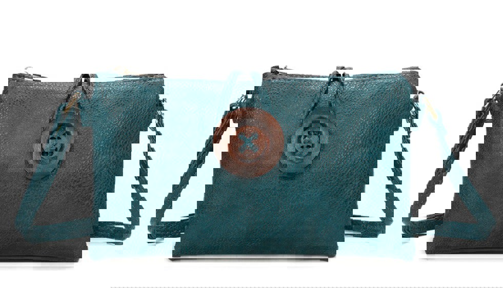 Kitise Big Button Slim Handbag Crossbody Bag