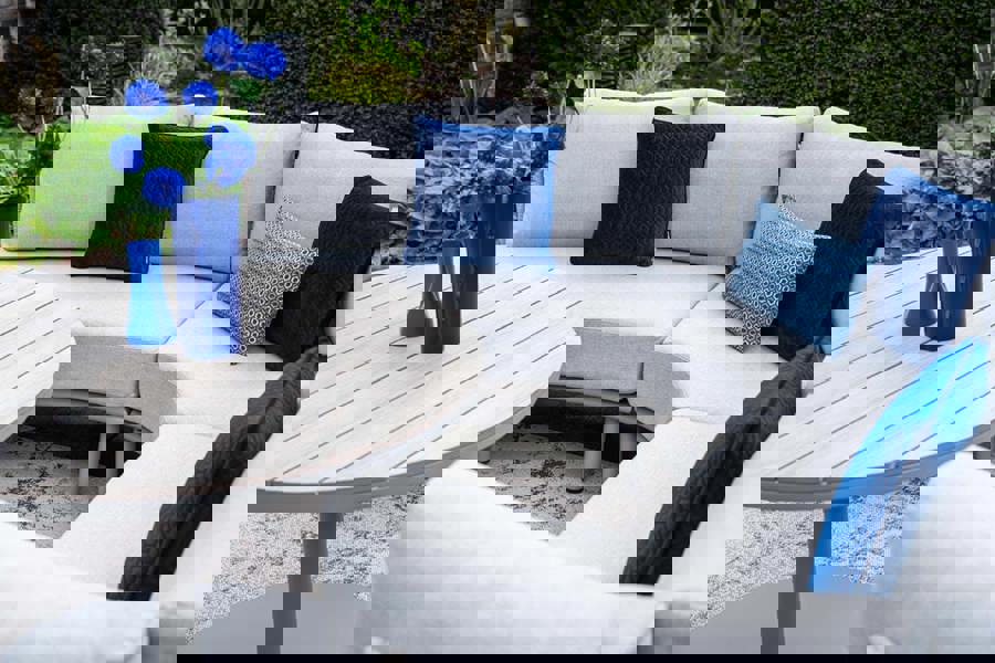 Garden Impressions Matera - Corner Sofa, Chair and High Round Table