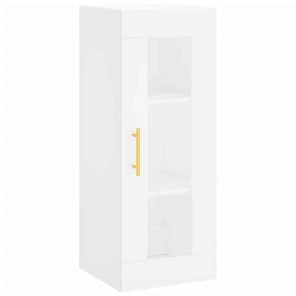 Berkfield Highboard White 34.5x34x180 cm Engineered Wood