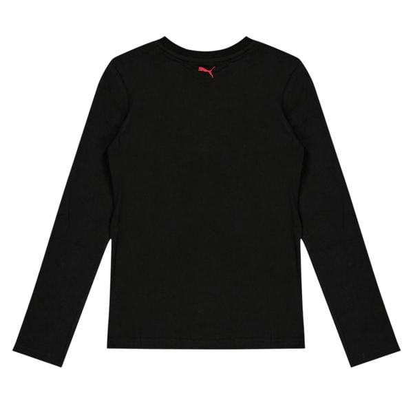 Puma Childrens/Kids Stars Logo Long-Sleeved T-Shirt - Black - 