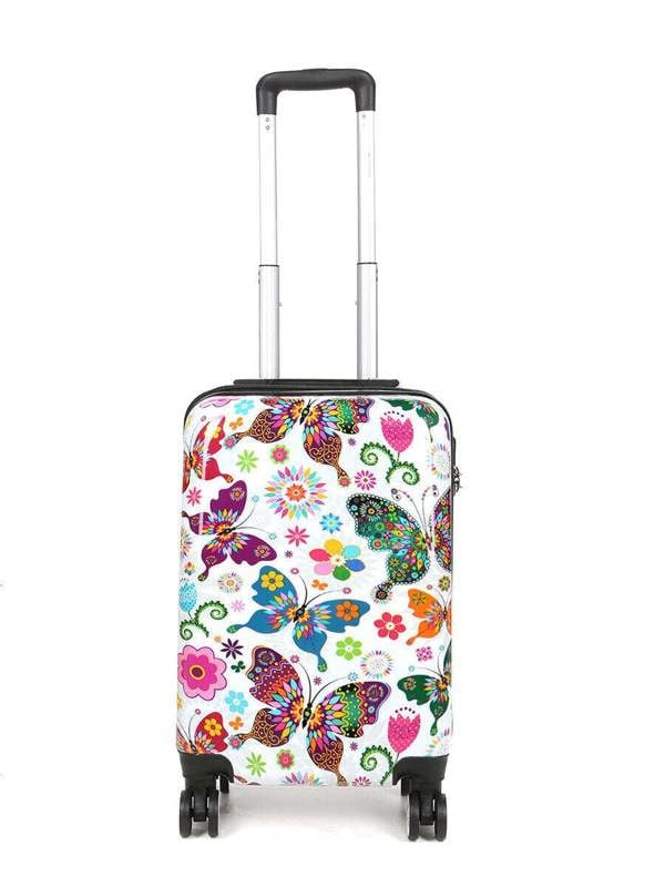 Snowball Hard Shell Printed Dual 4 Wheel Luggage Suitcase