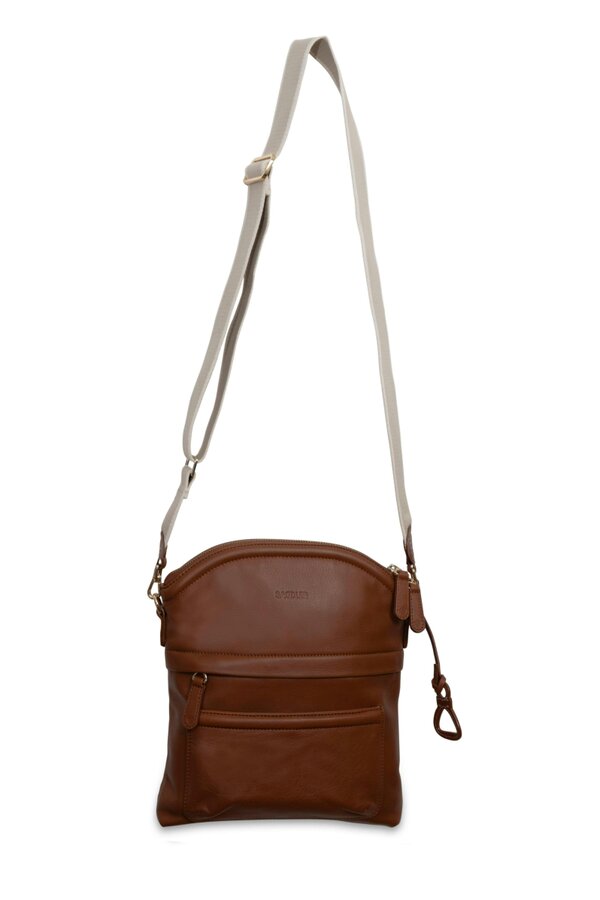 SADDLER Kimberley Leather Crossbody Bag -  Handmade by Saddler - Tan