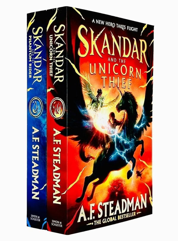 Skandar Series 2 Book Set By A.F. Steadman Skandar & the Phantom Rider, Skandar & the Unicorn Thief