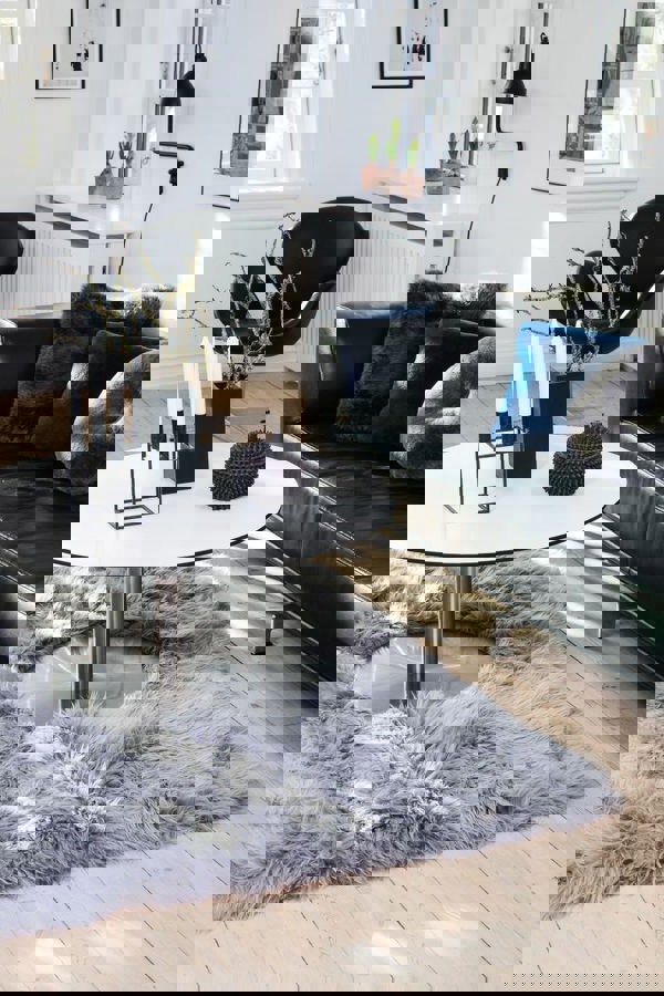 Long Wool Sheepskin Design Rug | 120x180 cm