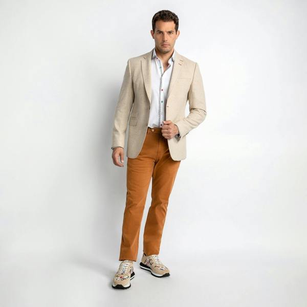 FLECKED WOOL JACKET – Premium Men's Patterned Shirt by Claudio Lugli | Bold Design, Tailored Fit, Best Printed Shirts
