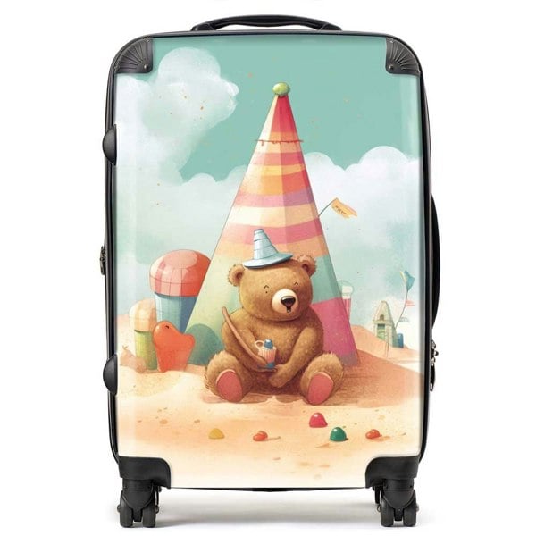 Warren Reed A Bear On A Beach Holiday Suitcase