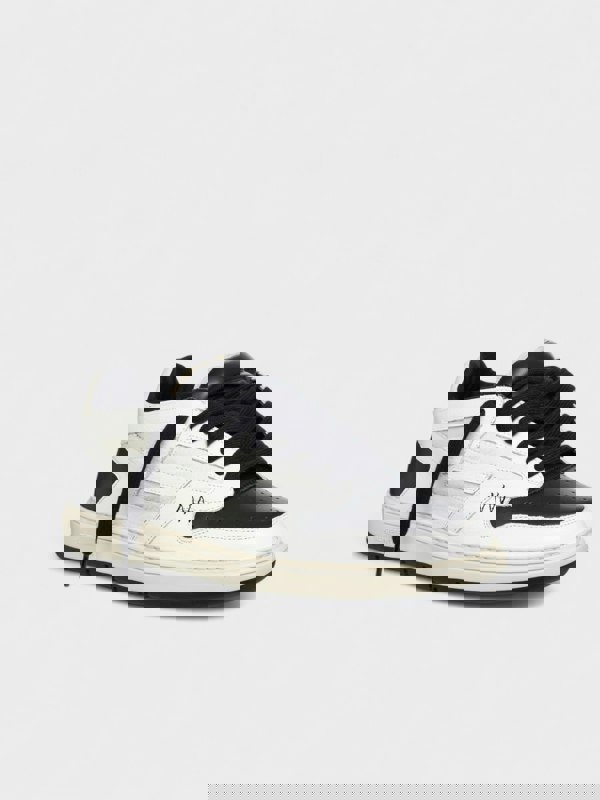 Represent Reptor Low Leather Sneakers White Black