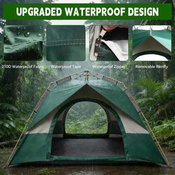 Leaper 4-6 Person Family Multicoloured Camping Tent
