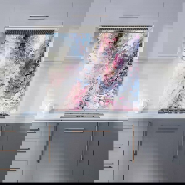 Warren Reed - Designer Ethereal Swirls: Dreams In Motion Kitchen Splashback