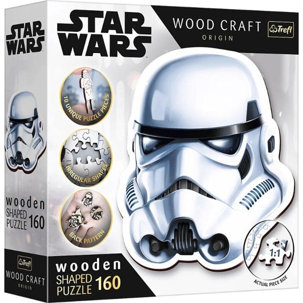 Trefl Stormtrooper Helmet Wooden Puzzle - 160 Pieces