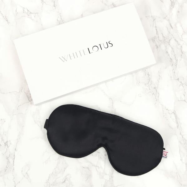 White Lotus Beauty 100% Mulberry Silk Eye Mask Cruelty Free