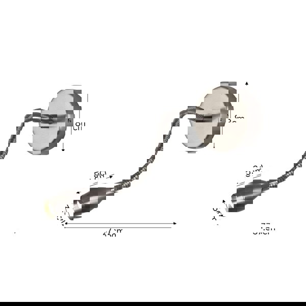 Contemporary Adjustable Gooseneck LED Wall Light Wall Lamps Living and Home