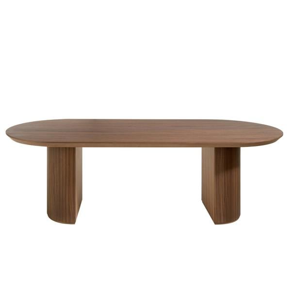 Angel Cerdá Oval Half Point walnut dining table 1104
