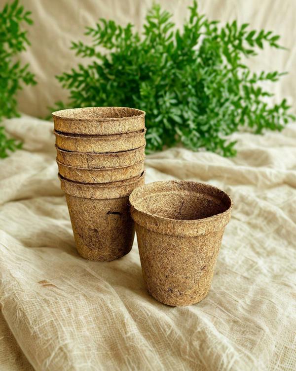 CoirProducts Coir Pots | Biodegradable Coir Plant Pots for Seedlings & Transplants