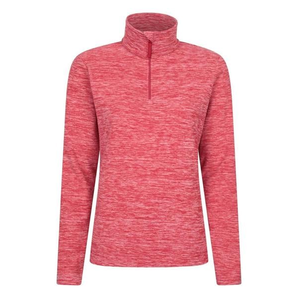 Mountain Warehouse Womens/Ladies Snowdon Melange Fleece Top - Red - 
