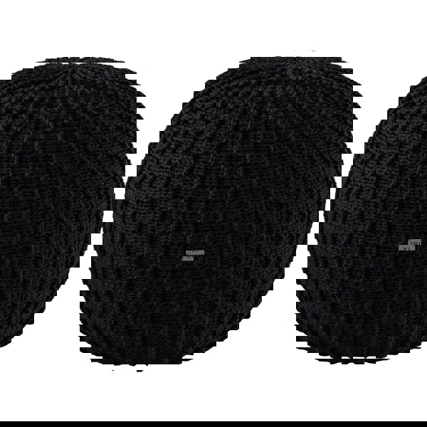 Zuri House Knitted pouffe, Large | BLACK