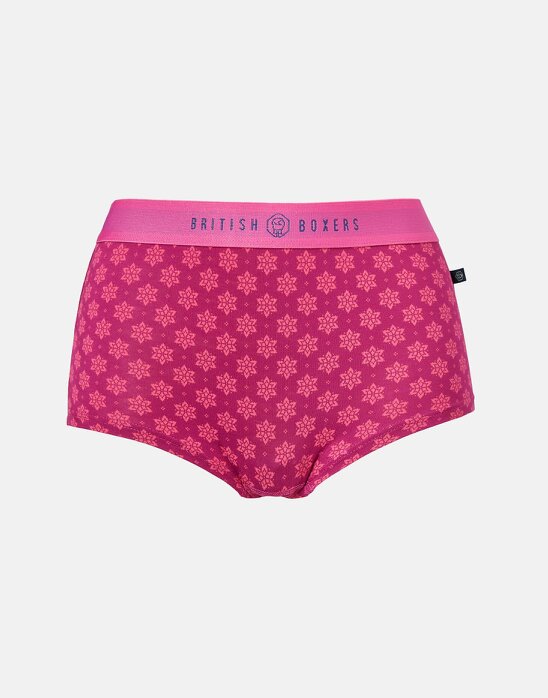 British Boxers Multipack! 4 Pairs of Women's Bamboo Hipster Boxer Briefs – Ding Dong Merrily