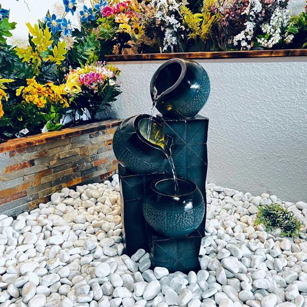 Tranquillity Water Features Teal Tranquil Pour Traditional Water Feature