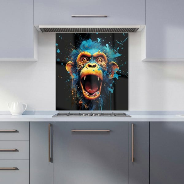 Warren Reed - Designer Crazy Monkey face Splashart Kitchen Splashback