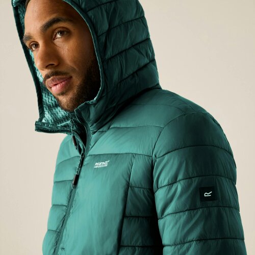 Regatta Mens Lightweight Padded Jacket - Dark Forest Green/Black