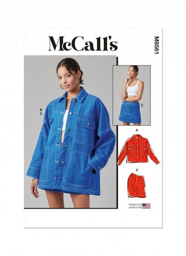 McCalls 8561 Paper Sewing Pattern – Women's Jacket, Intermediate