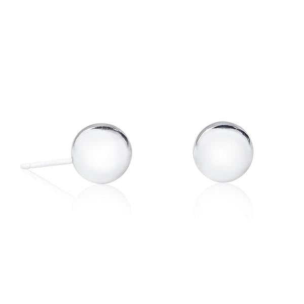 namana 925 Sterling Silver 8mm Diameter Ball Stud Earrings for Women