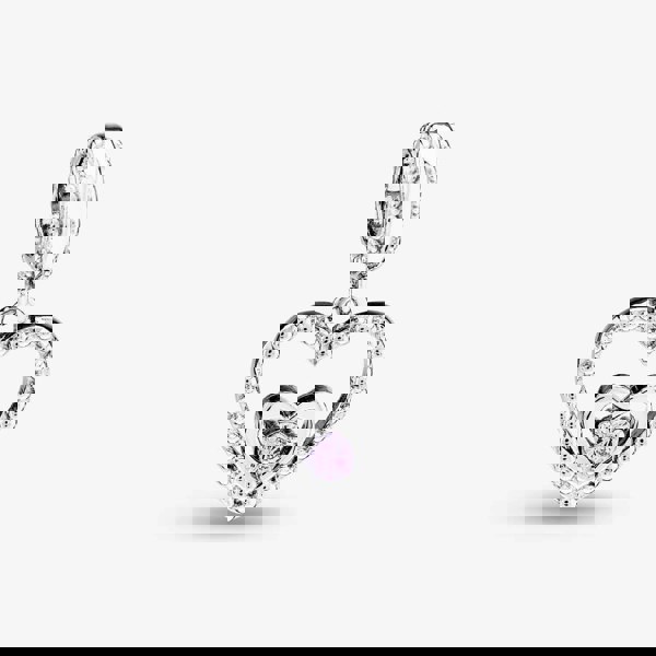 Rosa Lea June Birthstone Heart Dangle Charm AM-2THB004204-Lavender