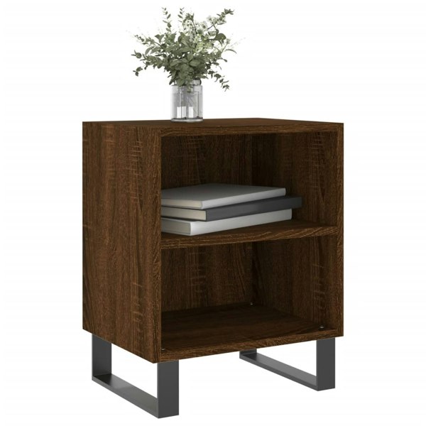 Berkfield Bedside Cabinets 2 pcs Brown Oak 40x30x50 cm Engineered Wood