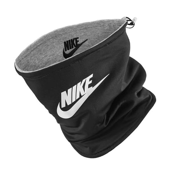 Nike Club Reversible Fleece Neck Warmer - Grey Heather/Black/White - 