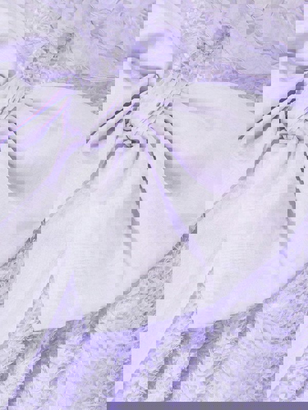 Marchesa Girls Silk Georgette Occasion Dress in Purple