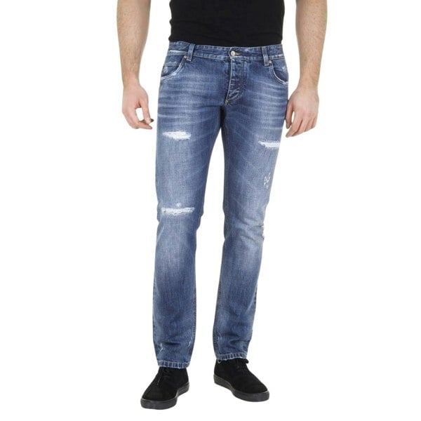 Dolce & Gabbana Blue Ripped Jeans