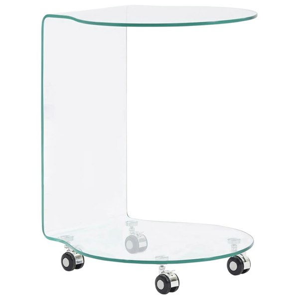 Berkfield Coffee Table 45x40x58 cm Tempered Glass
