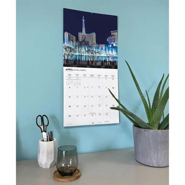 Vegas Lux Calendar 2027, Wall Calendars, Month To View, Travel, Gift