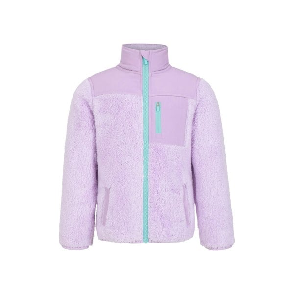 Mountain Warehouse Childrens Cosy Recycled Sherpa Fleece Jacket - Purple