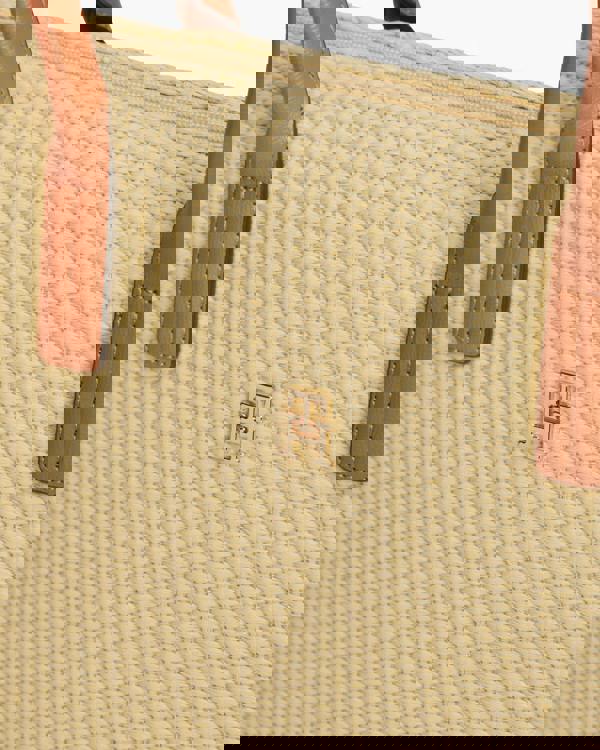 Tommy Hilfiger Popette Raffia Womens Tote Bag - Natural Raffia