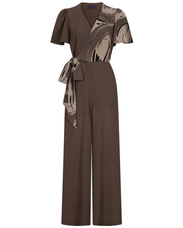 HotSquash Overwrap Print Jumpsuit
