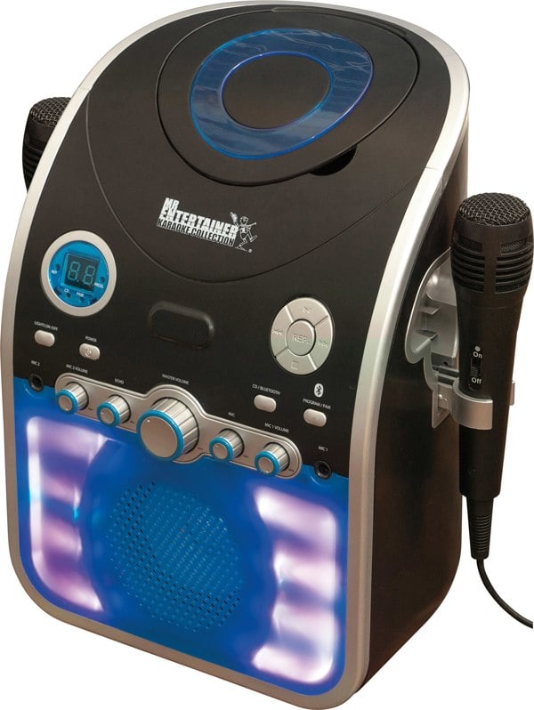 Mr Entertainer CDG Karaoke Machine With Bluetooth & Flashing LED Lights Includes Double CDG Mr Entertainer Starter Disc