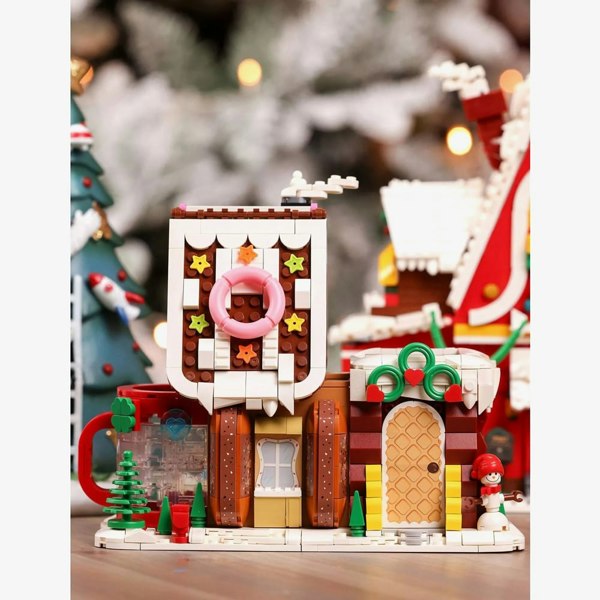 T. H. Baker Toy Shop Gingerbread House Brick Building Set Accessory XM15904